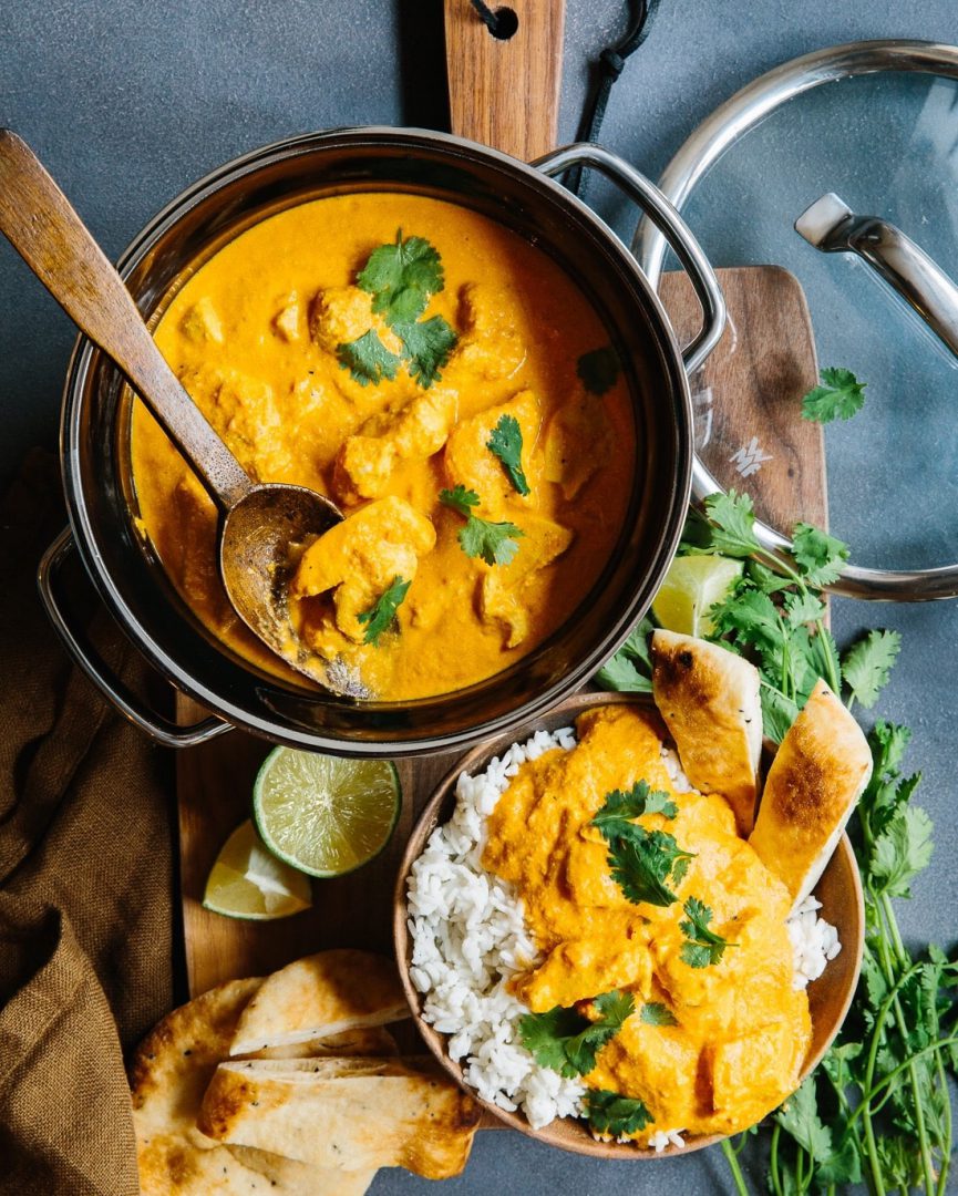 Butter Chicken mit Naan Janina and Food