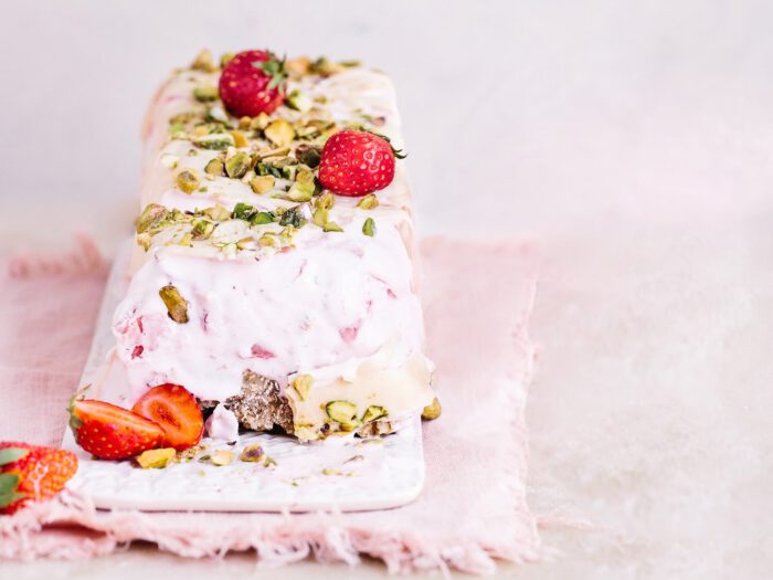 Bailey’s Strawberries & Cream Semifreddo